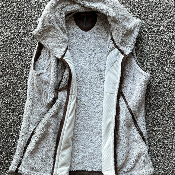 KÜHL Born In The Mountains Woman’s Faux Fur Vest Size XL Brown - Picture 4 of 9